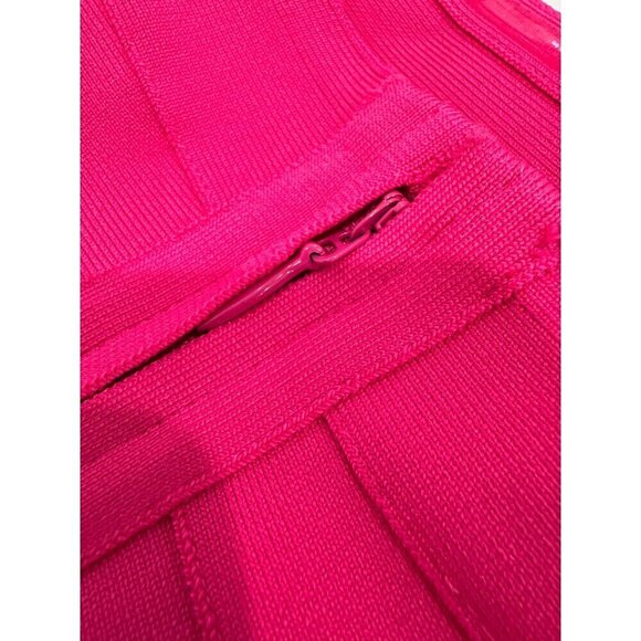 New bebe Women's Size L Luxe Bandage Strapless Gown Pink - Picture 9 of 13